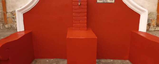 Llena cántaro con la imagen de la Virgen de Fátima, San Pedro las Huertas, Antigua Guatemala